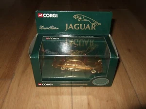 CORGI GOLD PLATED JAGUAR MK 2 DIECAST 4Oth ANNIVERSARY No 01805 1997 LTD EDITION - Picture 1 of 13