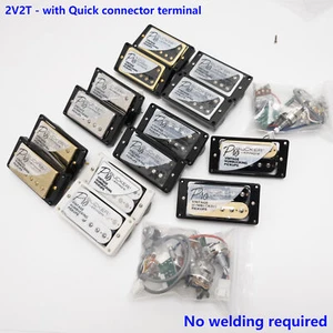 ProBucker Alnico 5 Humbucker Pickup For Gibson Solder-Free 2V2T Push Pull - Picture 1 of 29
