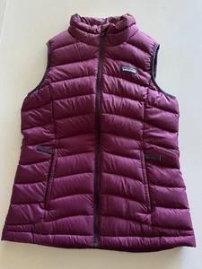 Patagonia Girls Size 10 Purple Down Puffer Vest - Picture 1 of 5