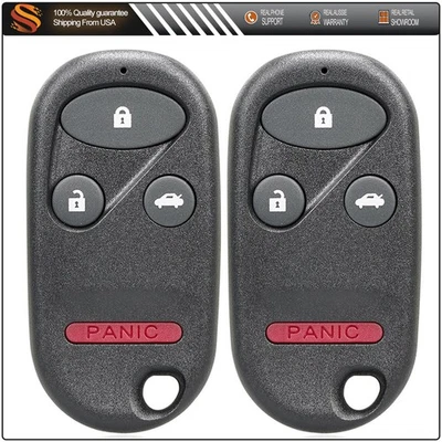 2 Remote Car Key Fob for Honda Civic Accord 1996 1997 1998 1999-2002 Buttons - Imagem 1 de 4