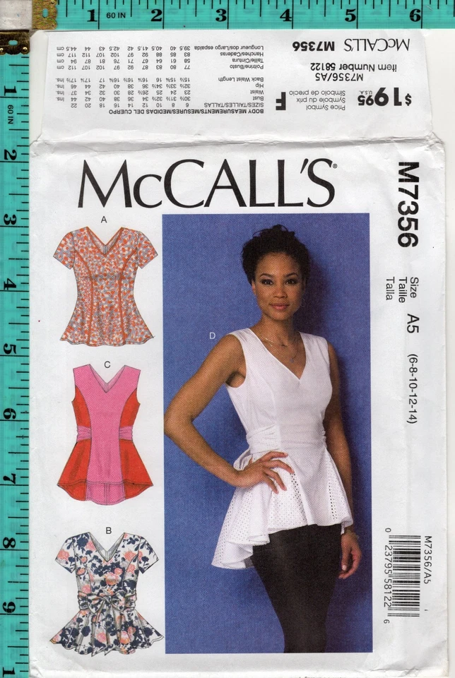 90s Vtg McCalls Sewing Pattern 5811 Misses Dress Top Skirt Culottes 10-12-14 FF