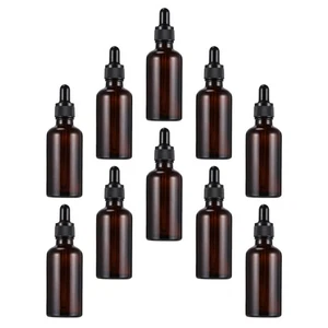 10 Pcs Essential Oil Bottle Pipette Dropper Pipettes Bottles Travel with for - Picture 1 of 12