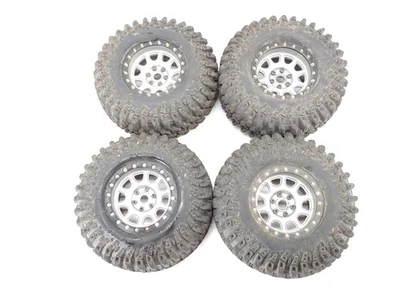 4x RC4WD IROK Super Swamper Crawler Tires on Vanquish? 12mm Hex Beadlock Wheels - Image 1 of 4