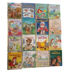 Paquete de 16 libros dorados de tapa dura ACTUALIZACIÓN POSTAL URGENTE GRATUITA - Imagen 1 de 21