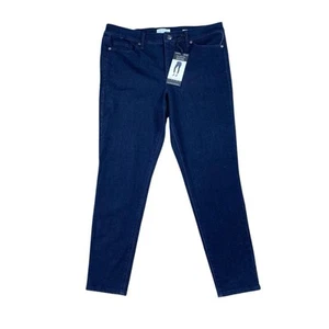 NWT Sofia By Sofia Vergara Womans Skinny Ankle Jeans Size 12 Dark Wash Mid Rise - Picture 1 of 3