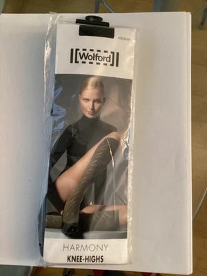Wolford Harmony Knee Highs in Black size Medium - Image 1 of 2