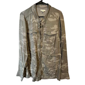 Maurices Marrón Camuflaje Cremallera Completa Chaqueta Mujer Talla 1 Nuevo  - Imagen 1 de 5