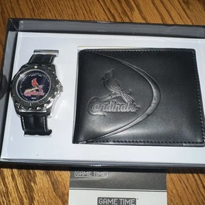 MLB St.Louis Cardinals Game Time Watch & Wallet Gift Set Brand New - Picture 1 of 6