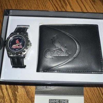 MLB St.Louis Cardinals Game Time Watch & Wallet Gift Set Brand New - Image 1 of 4