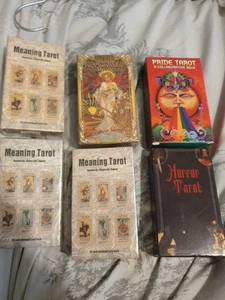 Tarot Card Bundle Cards Some Sealed X 6 - Picture 1 of 7