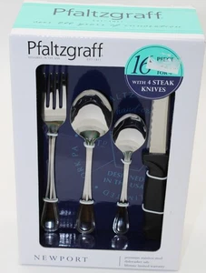 Neu im Karton Pfaltzgraff "Newport" 16-teiliges Besteck Silberbesteck NEU - Bild 1 von 8