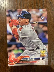 2018 Topps Serie 1 Rafael Devers RC Rookie #18 - Imagen 1 de 2