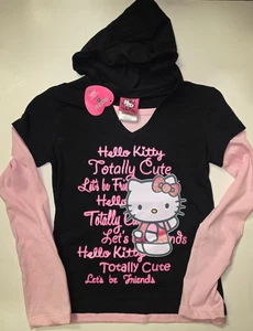 Hello Kitty Shirt Girls Size Medium 10-12 Totally Cute Let's Be Friends New - Picture 1 of 1