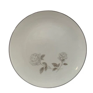 Plato de ensalada Noritake China Rosay patrón de flores gris porcelana Japón 8 1/4 pulgadas - Imagen 1 de 11