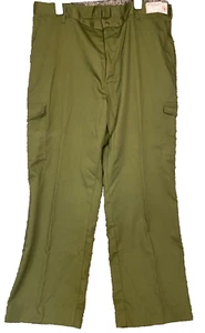 Boy Scouts of America Troop Pants Mens 42 Green Canvas Cargo NWOT - Picture 1 of 3