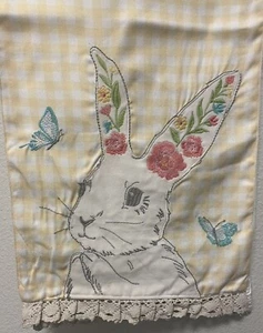 HOUSE & GARDEN BUNNY RABBIT EASTER TABLE RUNNER NEW - Picture 1 of 2