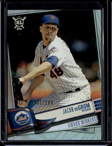 2019 Topps Big League Jacob DeGrom Refractor /100 - Picture 1 of 2