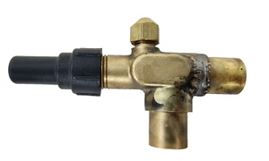 Válvula receptora de ángulo empaquetada Henry latón forjado 5/8" soldadura OD, 7832 - Imagen 1 de 6