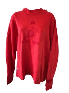 Lululemon Hoodie Mens Large Team Canada Relaxed-Fit Fleece Scuba Logo Orange - Picture 1 of 12