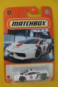LAMBORGHINI GALLARDO POLICE CAR - MATCHBOX 2021 - 1:64 SCALE - WHITE - Picture 1 of 8