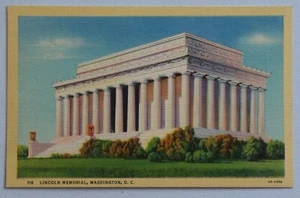 Lincoln Memorial, Washington D.C. Vintage Linen Postcard 6959 - Picture 1 of 2