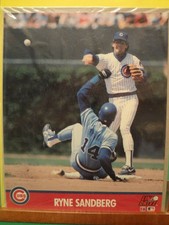 1991 IMPEL MARKETING LINE DRIVE RYNE SANDBERG 8" X 10" PHOTO POSTER