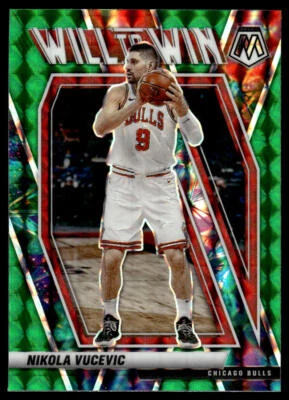2020-21 Panini Mosaic: Will to Win Mosaic Green #17 Nikola Vucevic - Image 1 of 2