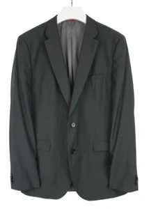HUGO BOSS C-Jeffery/C-Simmons Blazer Men's US 44L Wool Notch Lapel Grey - Picture 1 of 13