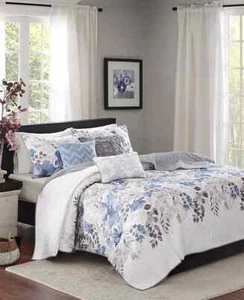 Madison Park Luna 6-Pc. Quilt Set, King/California King, Blue - Picture 1 of 8