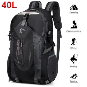 40L Wanderrucksack Herren Damen Rucksack Reiserucksack Faltbare Trekkingrucksack - Bild 1 von 24