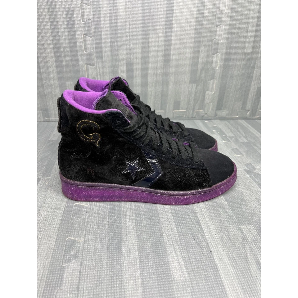 Zapatos Converse X Joe Freshgoods para mujer talla 8,5 cuero profesional HI púrpura negro Foto 1 de 4