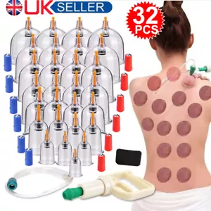 32PCS Cupping Vacuum Massage Cups Set Therapy Health Acupuncture Suction Magnet - Picture 1 of 16