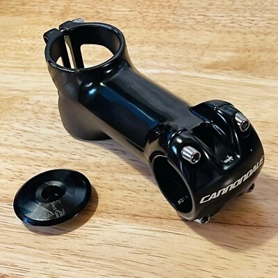 NOS Cannondale 1.5 Inch Threadless Stem 100mm 31.8 5 Degree + Alloy Top Cap - Image 1 of 4