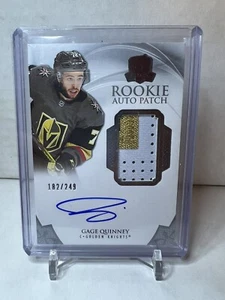 2020-21 The Cup Gage Quinney RPA /249 Rookie Auto Patch 3 Color Vegas SP RC - Picture 1 of 2
