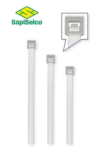 Cable Ties SapiSelco SEL.2.434 - 7.5 x 360 mm Natural, 100 pcs, Made in Europe - Picture 1 of 2