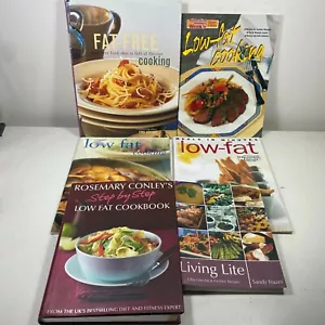 6 Lot Fat Free Low Fat Living Lite Cookbooks - Picture 1 of 7