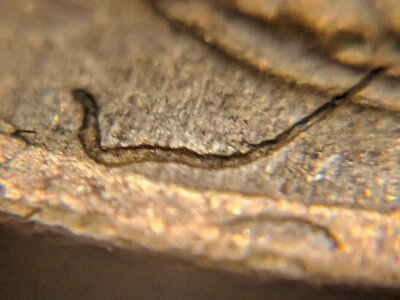 1948-S Strike Thru US Mint Error Lincoln Wheat Cent - Image 1 of 4