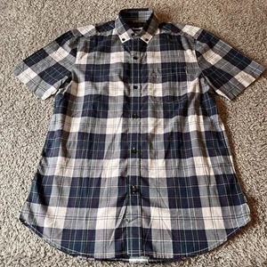 Musto Men’s Short Sleeve Checked Shirt Small S Custom Fit 100% Cotton Casual - Picture 1 of 10