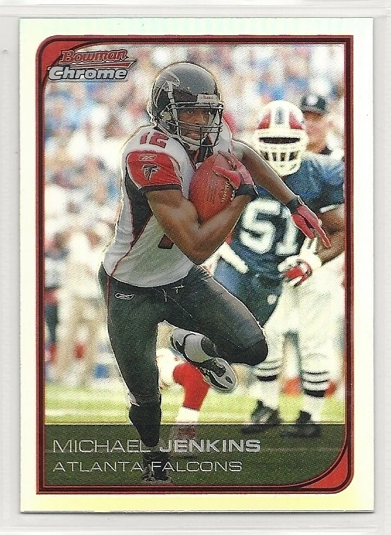 2006 Bowman Chrome - Refractor - #199 - Michael Jenkins - Atlanta Falcons - Image 1 of 1