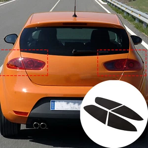Dark Black Rear Light Tint Film Taillight Sticker For Seat Leon MK2 2008-2012 - Bild 1 von 13