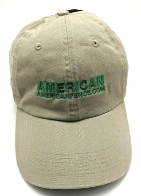 AMERICAN FENCE COMPANY brown adjustable cap / hat *NEW, old stock* - Image 1 of 4