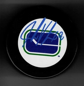 Jake Virtanen Signed Vancouver Canucks Vintage Puck - Picture 1 of 1