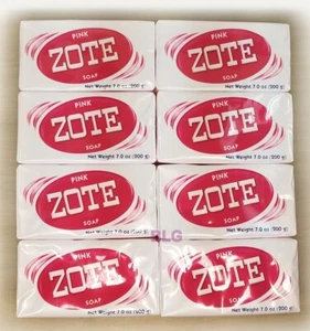Jabón de lavandería Zote rosa ropa 7 oz barras detergente cocina Jabon (paquete de 8) - Imagen 1 de 3
