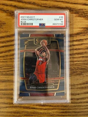 PSA 10 2021 Panini Select Josh Christopher #48 Blue Rookie - Image 1 of 2