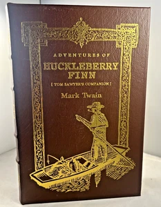 Adventures of Huckleberry Finn by Mark Twain Leather Bound Easton Press 1994 Ed. - Picture 1 of 10