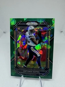 2022 Antonio Gates Chargers Panini Prizm true Green Cracked Ice SP #158 - Picture 1 of 2