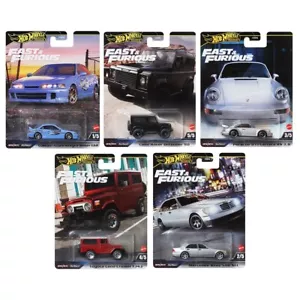NEW 5-Pack Hot Wheels Premium Fast & Furious 2024 Mix 3 Die-Cast Car Set movie - Picture 1 of 6