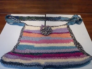 Umhängetasche neu aus Strick Hippie Style selbst gemacht - Bild 1 von 2