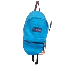 Vintage Jansport Rucksack 90er Jahre türkis Nylon Schultasche Büchertasche T501 - Bild 1 von 8