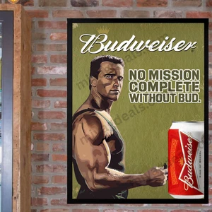 Vintage Retro 80s Budweiser King of Beers Poster 18x24 Army, Navy Wall decor - Picture 1 of 4